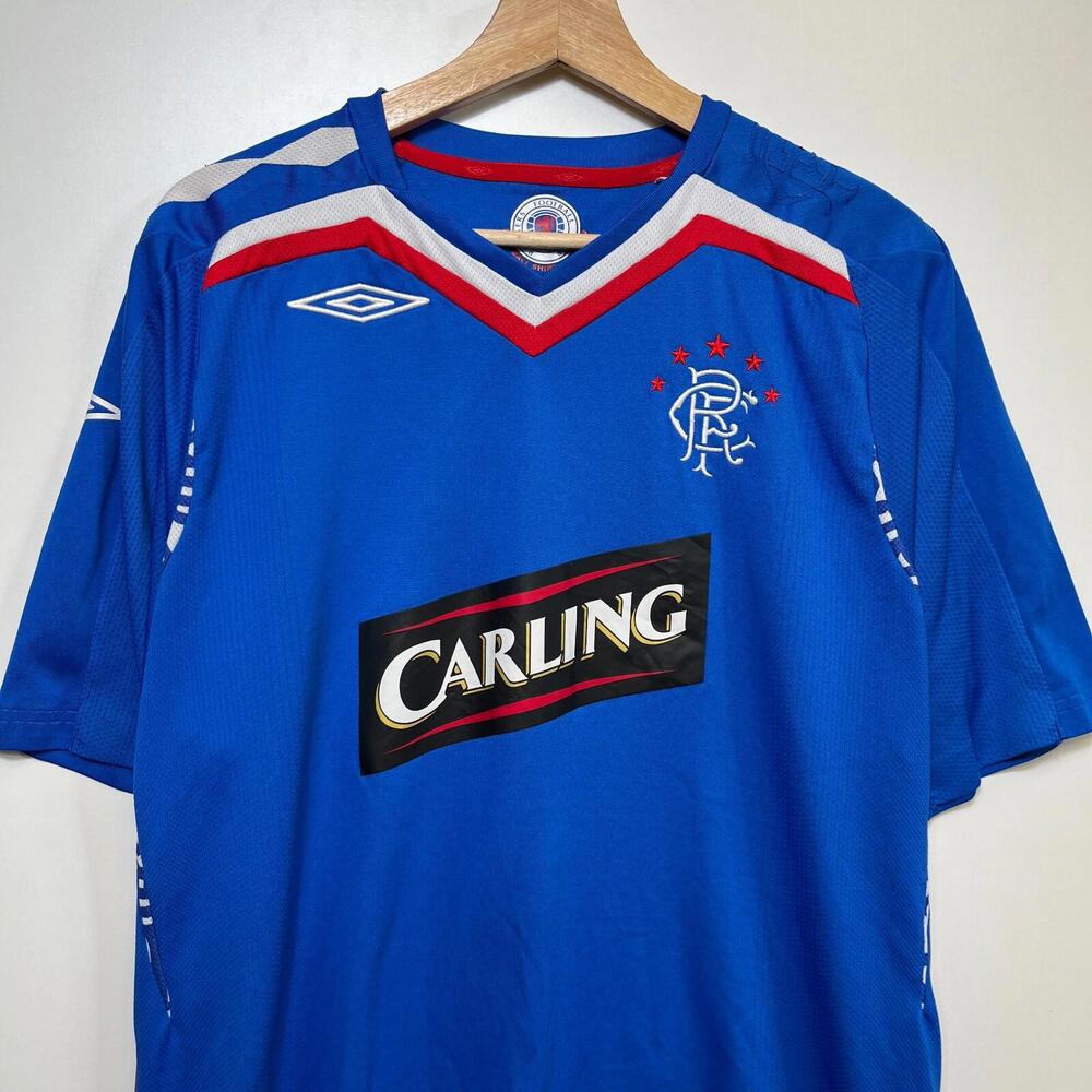 Vintage 2007-08 SPC Rangers F.C Umbro Home Blue Jersey Size XL
